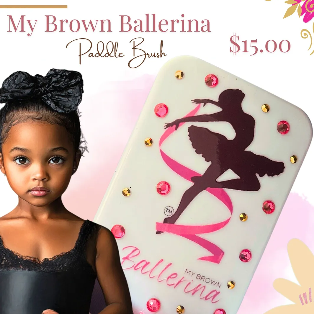 My Brown Ballerina Paddle Brush
