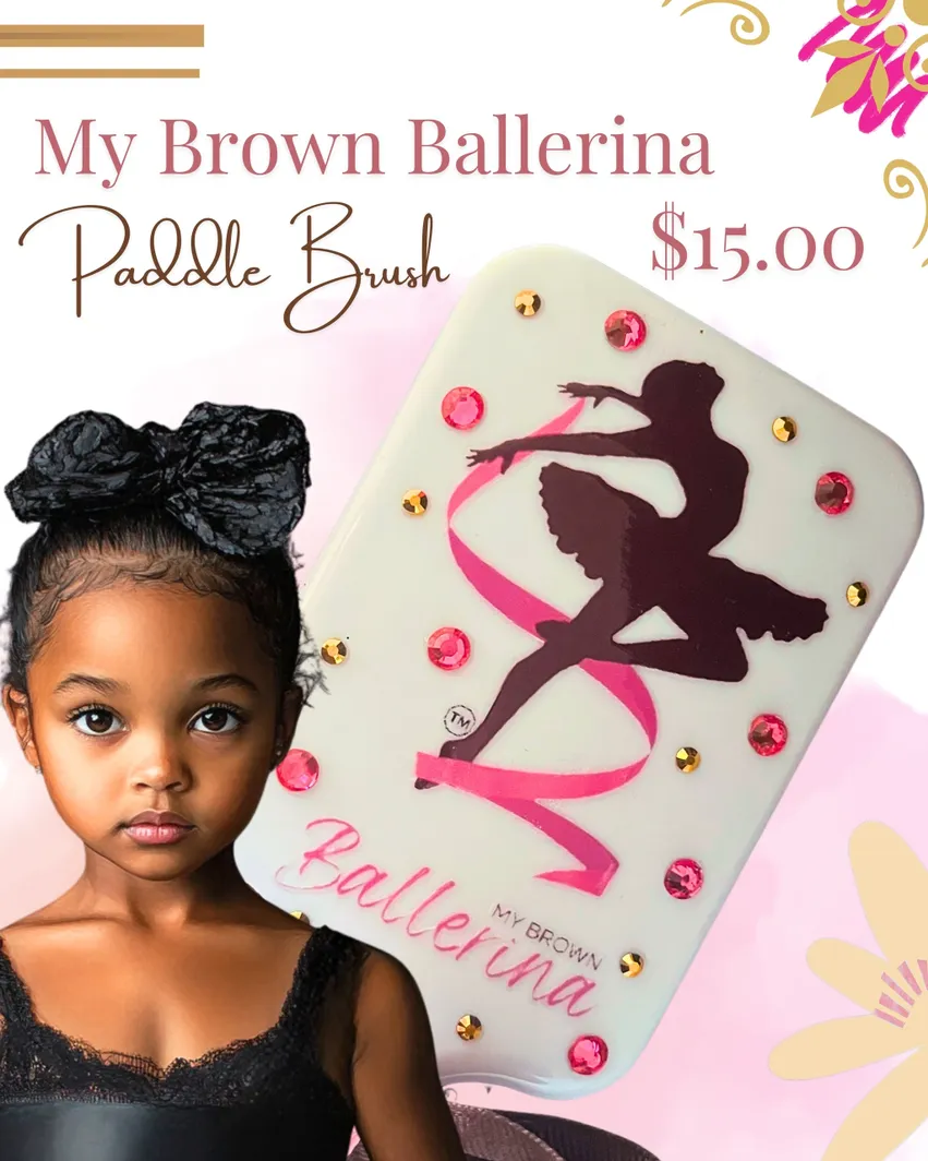 My Brown Ballerina Paddle Brush - Image 2